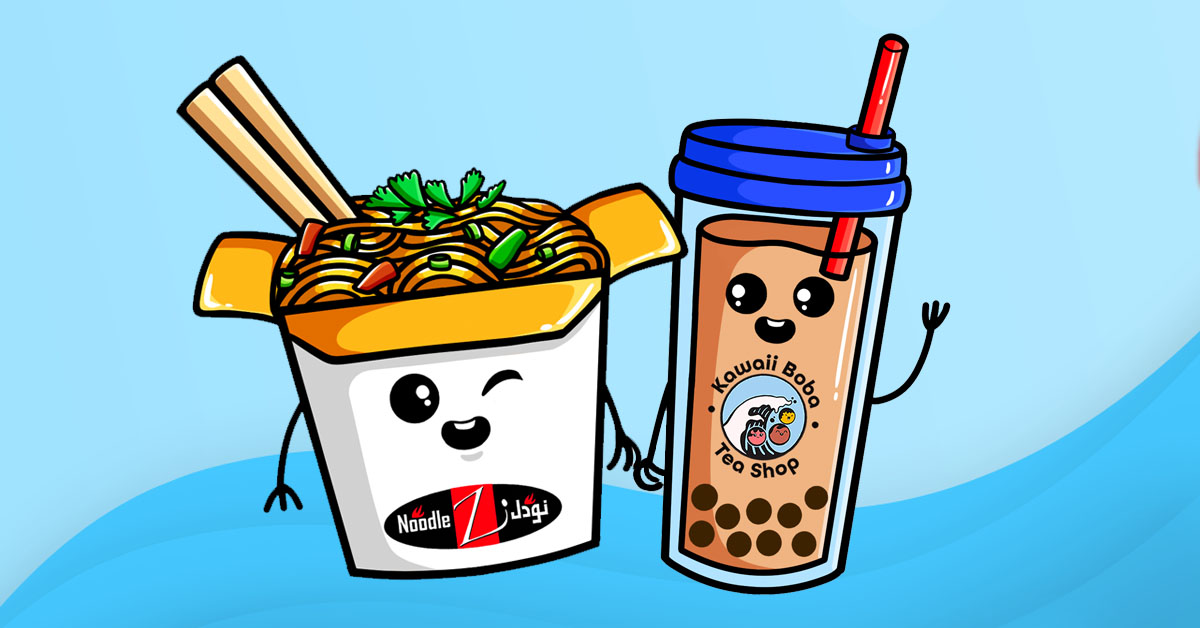 Kawaii and Noodlez Characters
